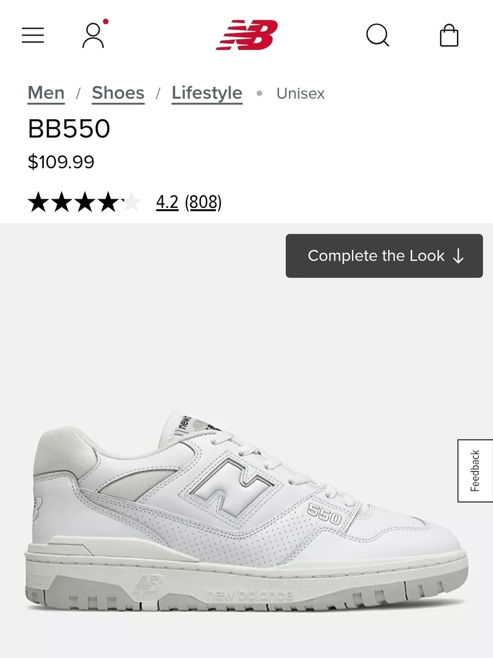 New Balance 550 NWT